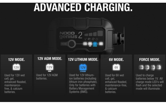 Cargador de batería Noco Genius 2 2A, Imagen 6