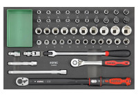 Juego combinado sónico de 1/2" SFS-M, 50 piezas
