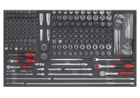 Juego combinado sónico SFS-L de 1/4" y 3/8", 207 piezas