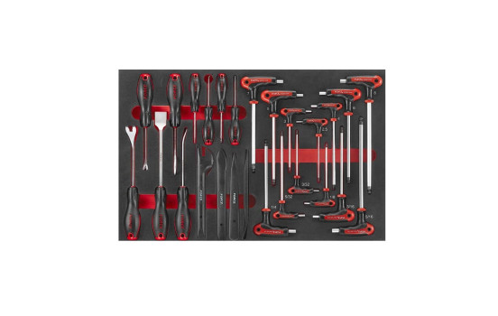 Juego de extractor de fuerza, raspador y llave hexagonal de 26 piezas (EVA)