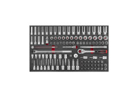 Juego de llaves de vaso y de vaso Force 1/2" de 106 piezas (EVA)