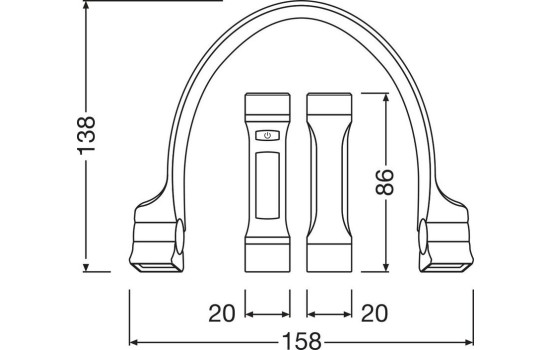 LÃ¡mpara de cuello LED Osram LUZ DE COLLAR PORTÃ?TIL, Imagen 8