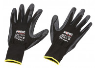 Guante de trabajo PU-flex negro talla 8 (M)