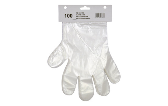 Guantes desechables PE 80x 100 piezas