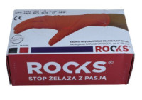 Guantes desechables Rooks naranjas talla M, juego de 100