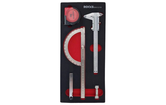 Juego de herramientas de medición Rooks, 5 piezas