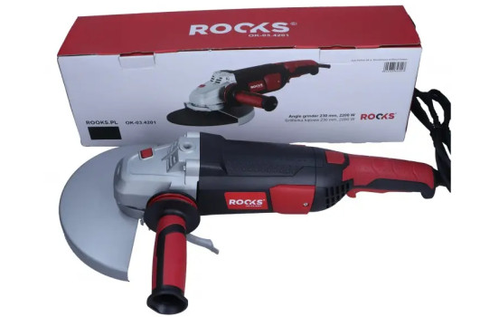 Amoladora angular Rooks de 230 mm y 2200 W