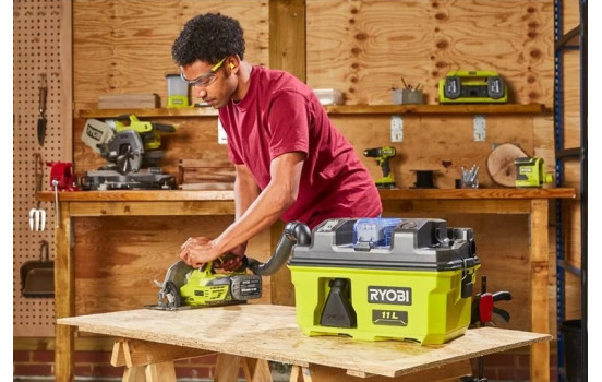 Aspiradora inalámbrica Ryobi ONE+ de 18 V para seco y húmedo (sin batería) RV1811-0, Imagen 5