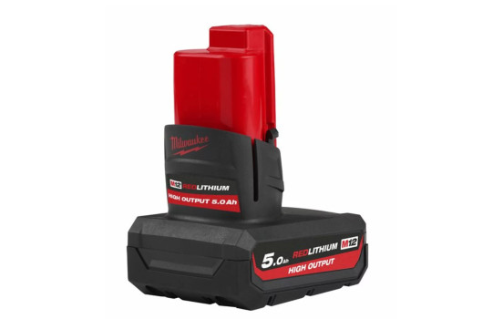 Batería de iones de litio Milwaukee M12 HB5 de 12 V (5,0 Ah)