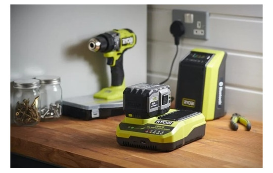 Cargador rápido Ryobi ONE+ de 18 V con velocidad de carga de 8,0, Imagen 2