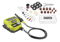 Herramienta rotativa inalámbrica Ryobi ONE+ de 18 V, con 35 accesorios (sin batería)