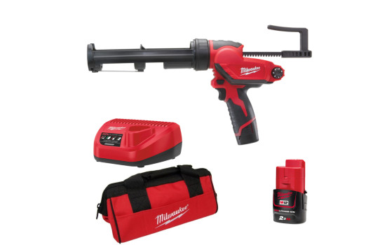 Pistola de pegamento/sellador inalámbrica subcompacta MILWAUKEE M12 PCG/310-201B de 310 ml, Imagen 3