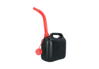 Bidón de gasolina Carpoint de 5 litros, color negro, homologado por la ONU