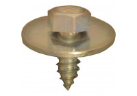 Tornillo de placa hexagonal 6,3x16mm anillo 22mm - 5 piezas