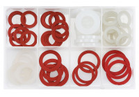 Surtido de Anillos de Tope Carter Nylon y Fibra 60 piezas
