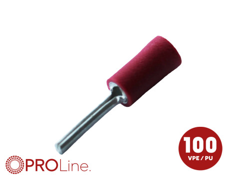 Terminal de cable 0,5x1,5 rojo (100 piezas) ACV PROLine
