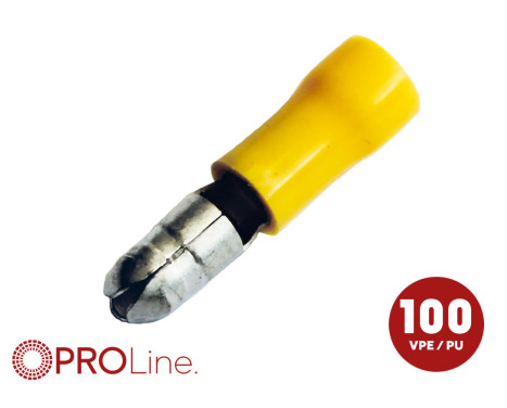 Terminal de cable 4,0x6,0 amarillo (100 piezas) ACV PROLine