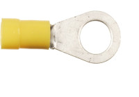 Terminal de cable de anillo amarillo 4,0-6,0 mm² / apertura 6,5 mm (100 piezas)
