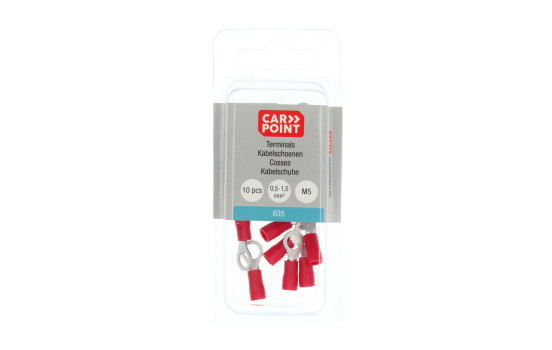 Terminal de cable de anillo Carpoint 635 rojo M5 10 piezas, Imagen 5