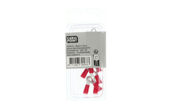 Terminal de cable de anillo Carpoint 635 rojo M5 10 piezas, Imagen 4