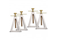 Juego de soporte de eje ProPlus 4 piezas aluminio