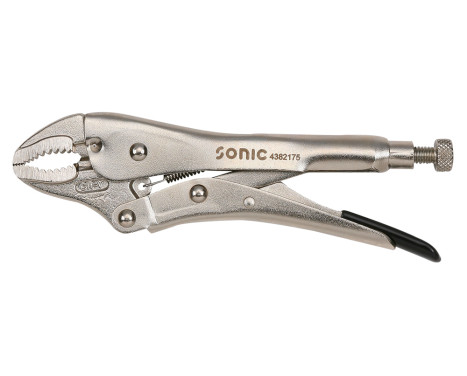 Alicates de agarre ajustable, mordazas semicirculares, 175 mm de largo