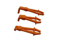 Alicates para abrazaderas de manguera curvas de 3 piezas