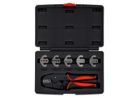 Alicates para crimpar cables con mordazas intercambiables, 7 piezas.