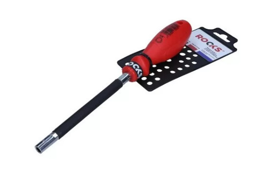 Destornillador de vaso con punta Rooks, 1/4" x 265 mm, puntas