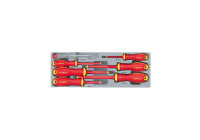 Juego de 7 destornilladores aislados y comprobador de voltaje