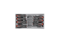 Juego de destornilladores con cabezal de impacto plano y Phillips 7 piezas