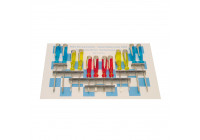 Juego de destornilladores de ajuste con clip metálico, 12 piezas