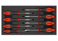 Juego de destornilladores sónicos TX SFS 1/3 de 8 piezas