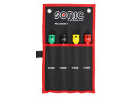 Juego de extensión 1/2", con torque, 4 piezas.