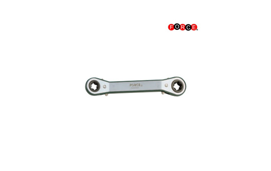 Llave de trinquete Force Ring Torx 15° doblada 22x24