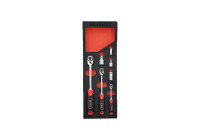 WT-8400 Juego de trinquete reversible para espacios reducidos, 1/4, 3/8 y 1/2"
