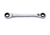Llave combinada de trinquete 4 en 1, reversible 16-17, 18-19