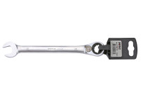 Llave combinada de trinquete, reversible, 12 lados, 17 mm
