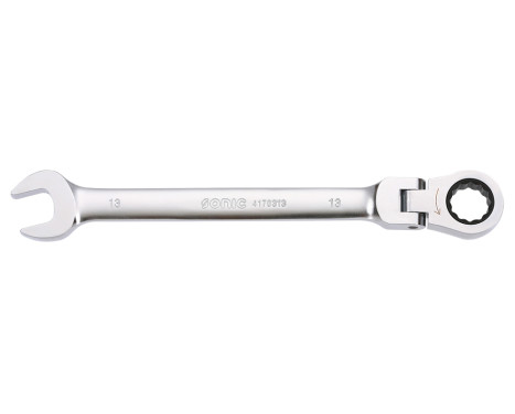 Llave de anillo de trinquete de bisagra de 12 lados de 13 mm