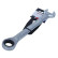 Llave de trinquete de anillo Rooks, 17 mm