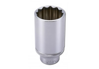 Dado de 1/2", 12 puntas de largo 1" (SAE)