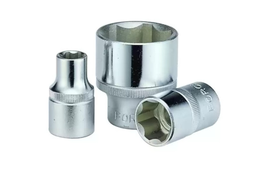 Dado de fuerza de 1/2", perfil ondulado de 6 lados de 14 mm