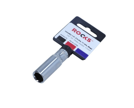 Dado Rooks de 1/4", 6 lados, 11 mm, largo
