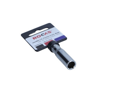 Dado Rooks de 1/4", 6 lados, 9 mm, largo