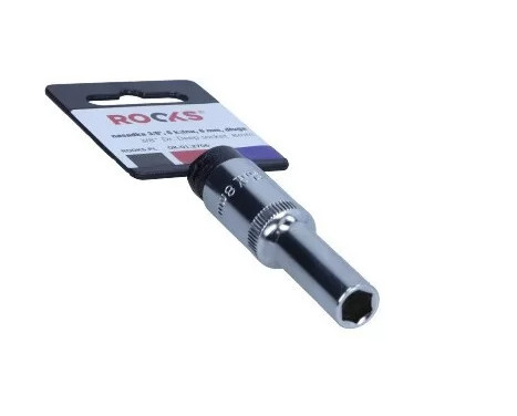 Dado Rooks de 3/8", 6 lados, 8 mm, largo