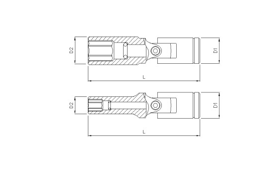 Dado de 3/8" para bujías incandescentes de 12 mm, Imagen 2