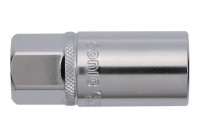 Vaso para bujías de 1/2", con anillo de goma de 21 mm