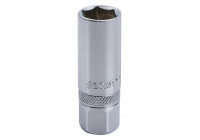 Vaso para bujías de 3/8", con clip interior de 16 mm