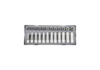 Juego de dados de 1/2" de 6 lados, 24 piezas