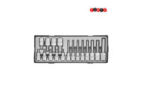Juego de llaves de vaso Allen de 1/2", 17 piezas